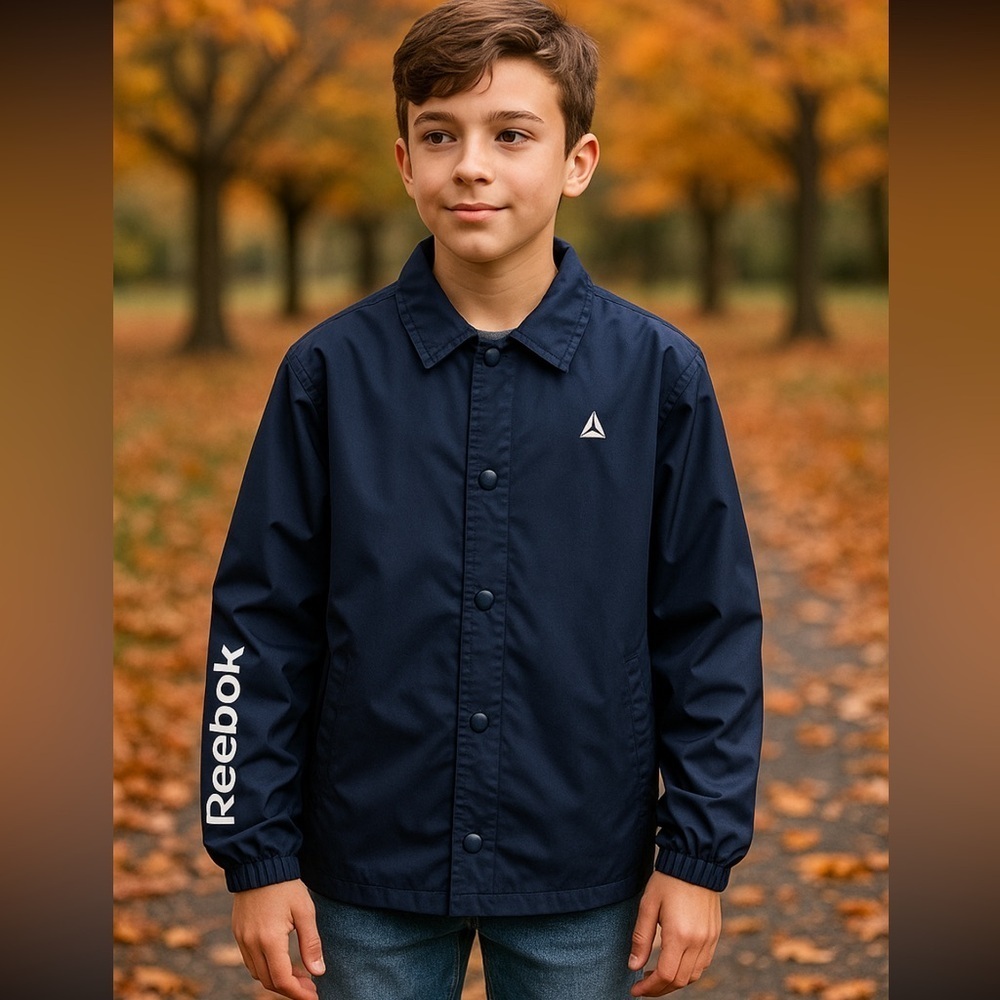 Reebok Kids Lightly Lined Jacket Size XL (18-20) Blue NWT
